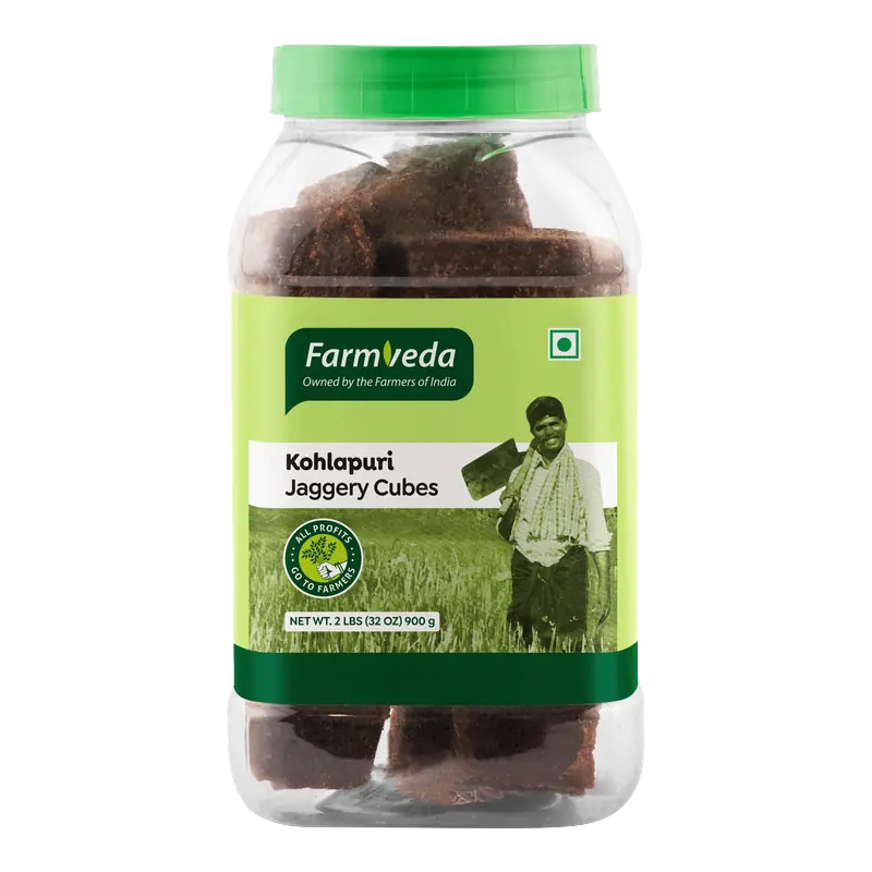 Farmveda Kolhapuri Jaggery Cubes 2Lb