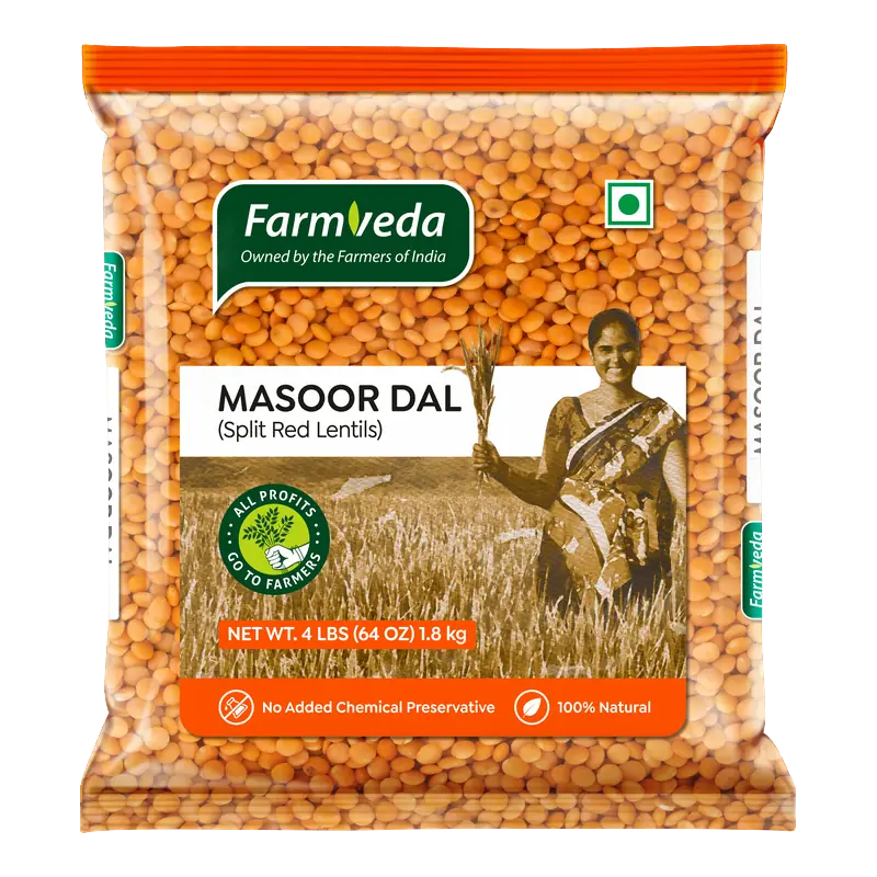 Farmveda Masoor Dal 4Lb
