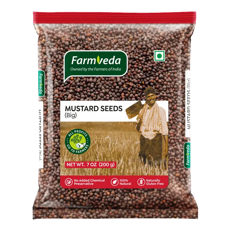 Farmveda Mustard Seeds Big 7Oz