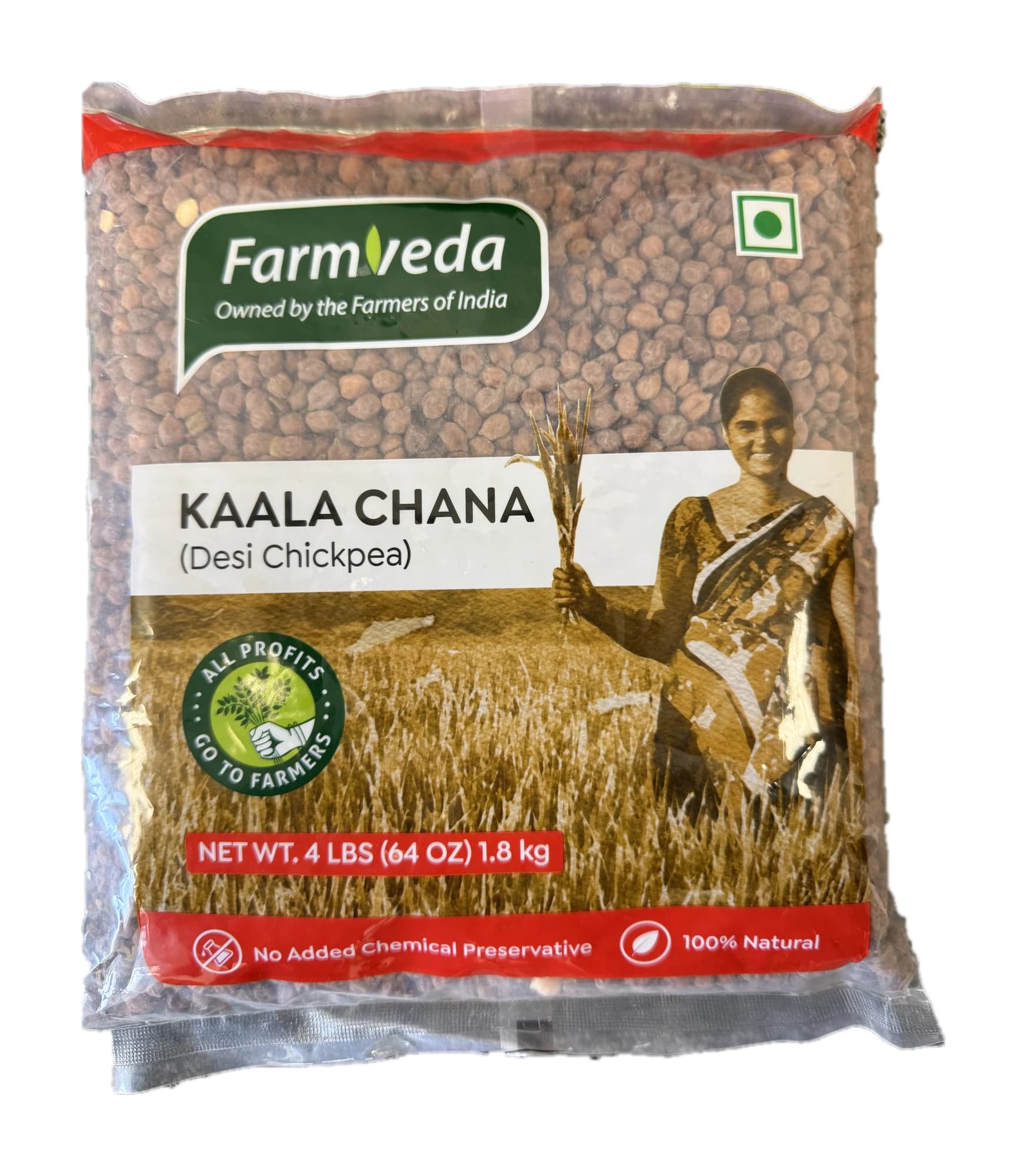Farmveda Kaala Chana 4Lb