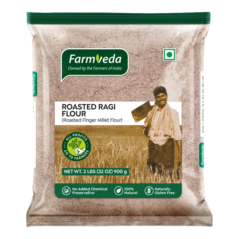 Farmveda Roasted Ragi Flour 2Lb