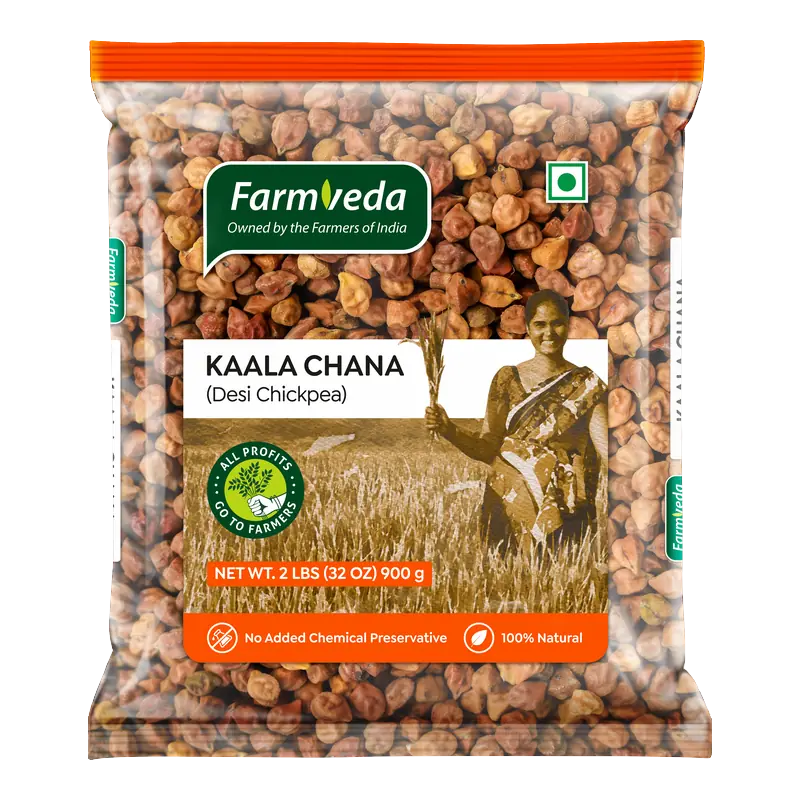 Farmveda Kaala Chana 2Lb