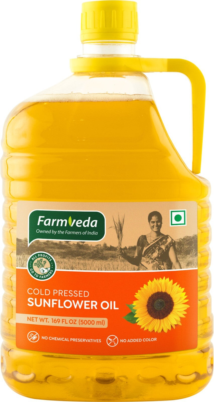 Cold Pressed Sunflower Oil - 5 L